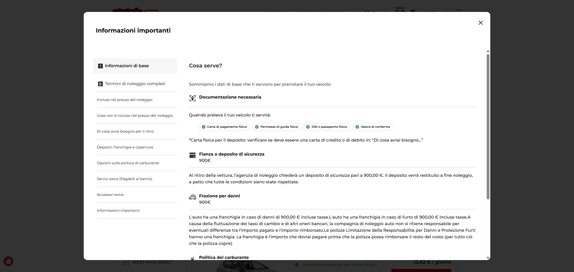 Dettaglio informazione importante IT