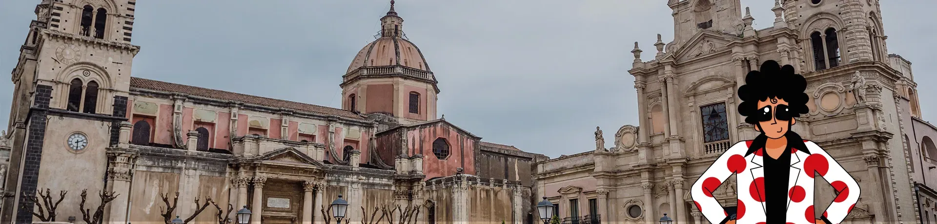 Vista de Acireale para página de alquiler de coches