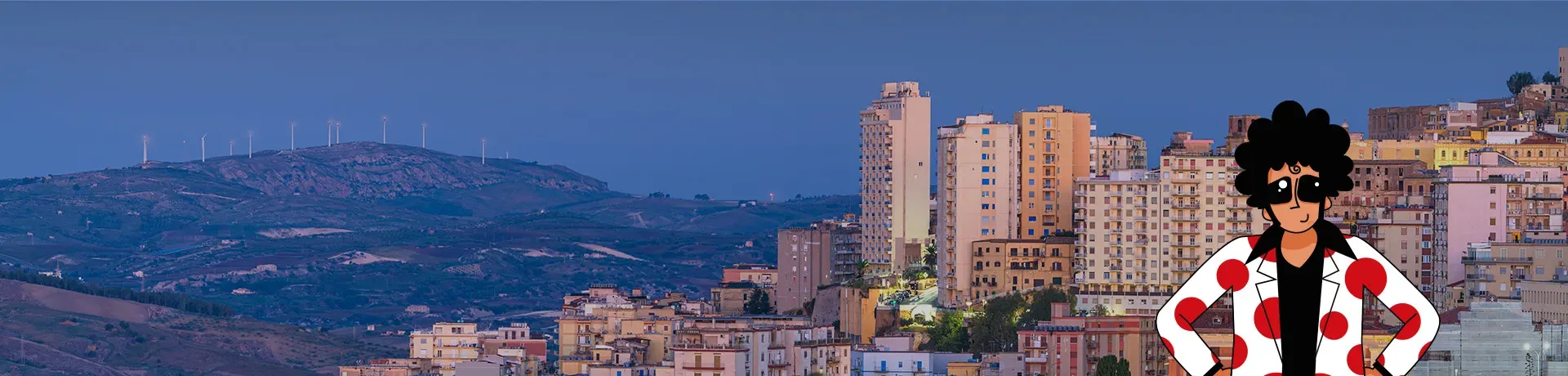 Vista de Agrigento para páginas de alquiler
